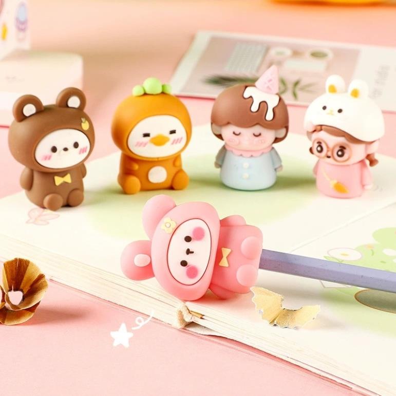 Đồ Chuốt Bút Chì Mini Họa Tiết Hoạt Hình Dễ Thương Cho Bé