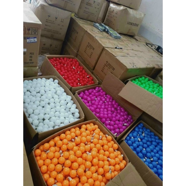 Bóng Đèn Led 1W Nhiều Màu, Bóng Chanh Led Đui E27,Chống Nước Ngoài Trời,Sân Vườn | BigBuy360 - bigbuy360.vn