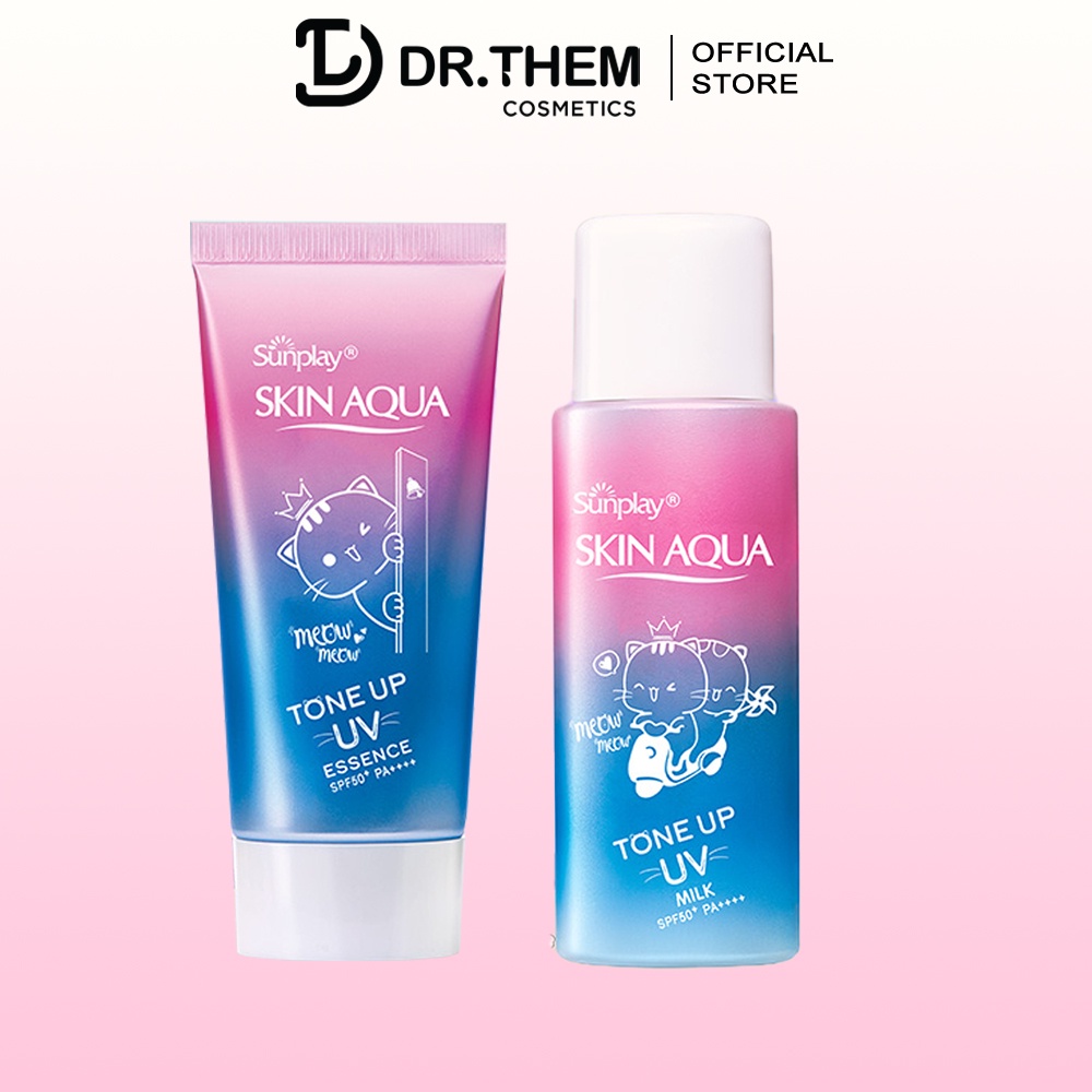 Kem Chống Nắng Sunplay Skin Aqua Tone Up Essence / UV Milk - Lavender SPF50+ PA++++ - Hiệu Chỉnh Sắc Da Dạng Sữa 50g