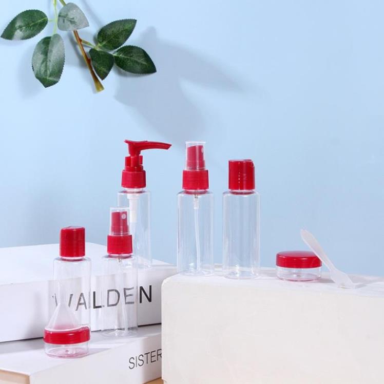 Bộ chiết mỹ phẩm 9 món kèm túi siêu xinh