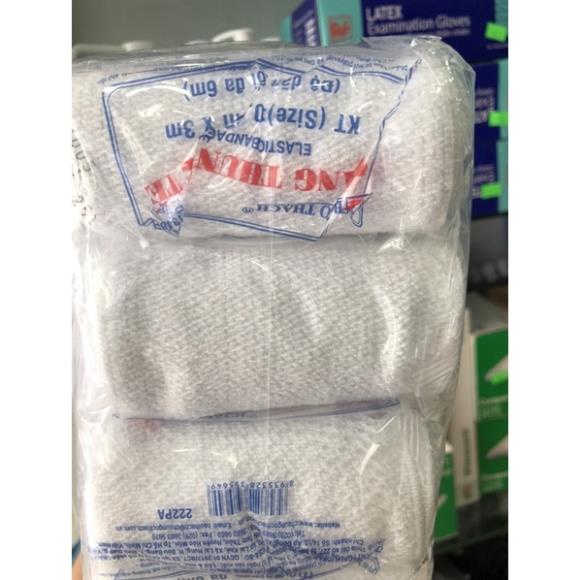 Cuộn Băng Gạc Co Giãn BẢO THẠCH,băng chun,Băng thun vải y tế co giãn  Bảo Thạch