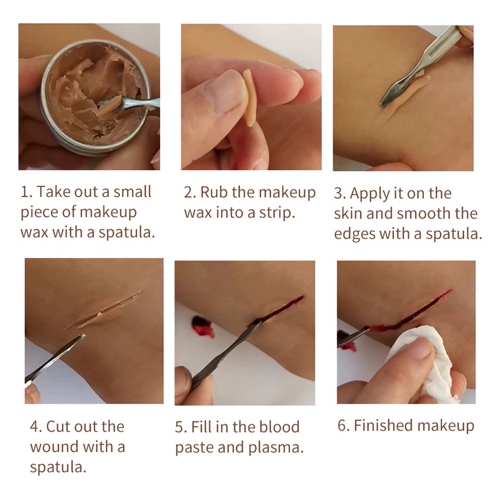 Sáp trang điểm tạo hiệu ứng da độc lạ cho lễ hội hóa trang Halloween