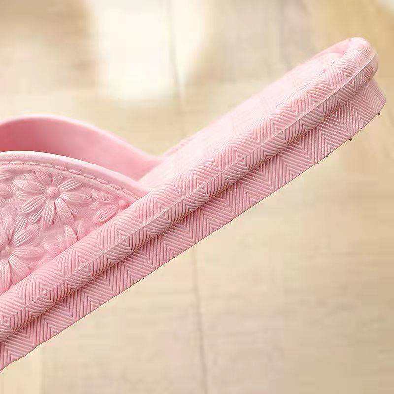 Dép đi trong nhà mùa hè hoa văn rỗng đơn giản phong cách Hàn Quốc