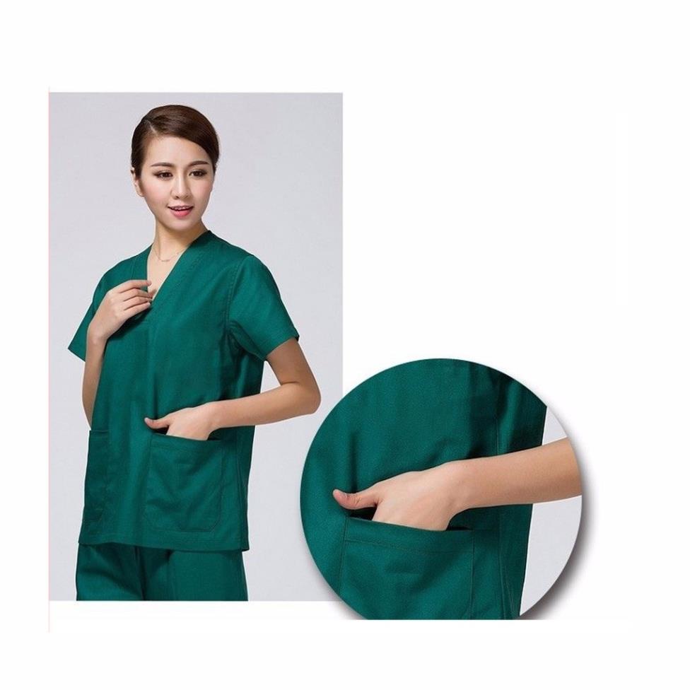 (Giao hỏa tốc 30p) Bộ scrubs bác sĩ, quần áo y tế xanh lá cây nam, nữ các size 1 2 3