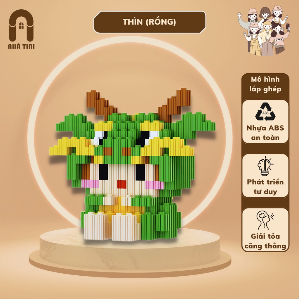 [MÔ HÌNH LẮP RÁP 12 CON GIÁP] - Thìn