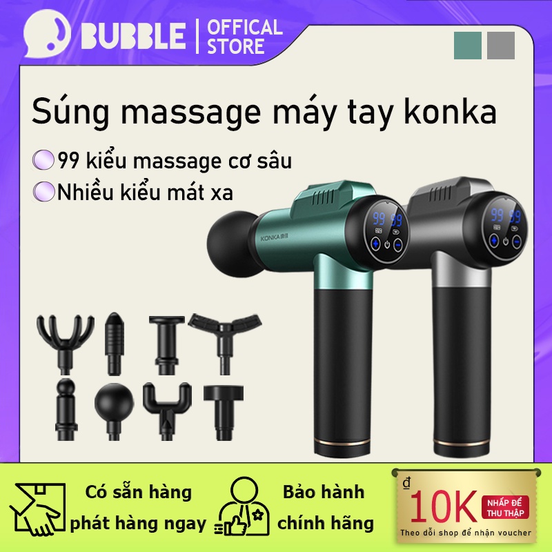 Máy Mát Xa Cầm Tay Súng Fascia 8 Đầu 99 Chế Độ Rung -Súng massage toàn thân giảm căng cơ nhức mỏi vai gáy