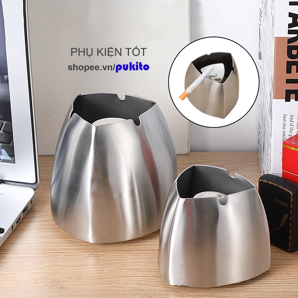 Gạt Tàn Thuốc Lá Chất LIệu Inox Không RỈ Cao Cấp  Ashtray