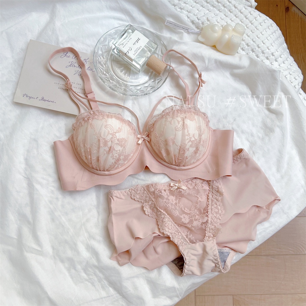 Bộ quần áo lót cùng tông phối ren sexy cho nàng cá tính 1002