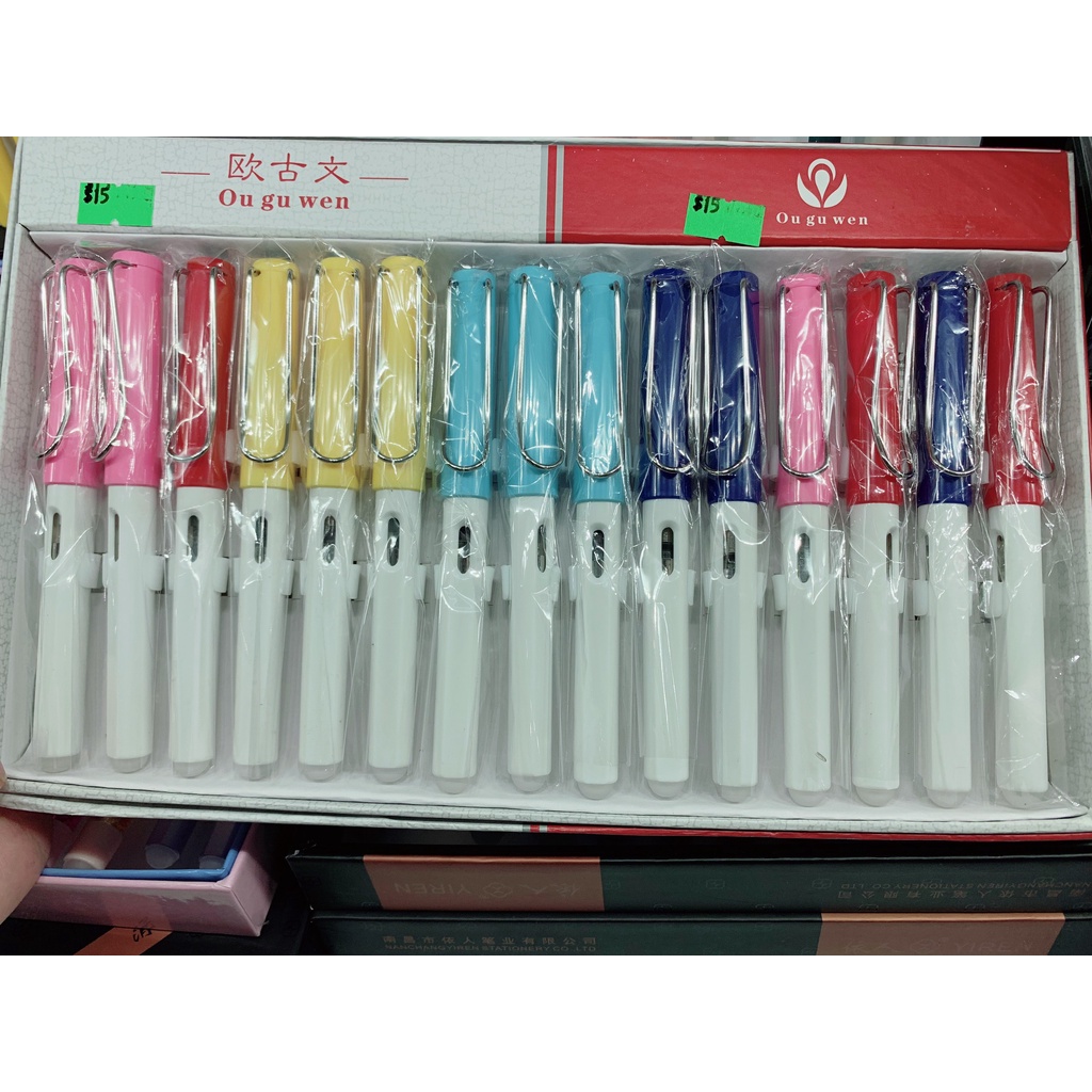 Bút máy luyện chữ siêu đẹp, bút mực siêu nhẹ loại 1, bút có thể bơm hoặc cắm ống mực, bút có đầu tẩy