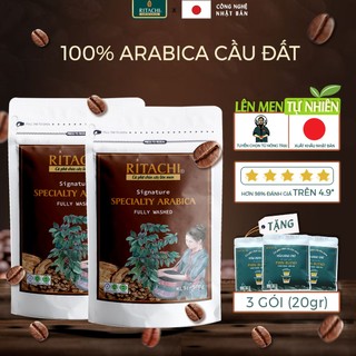 Cà phê arabica ritachi specialty, chín cây lên men tự nhiên,dòng cà phê nguyên chất xuất khẩu,100% rang mộc đậm vị 500gr