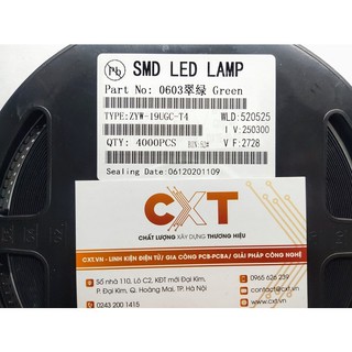 Led 0603 green trong suốt