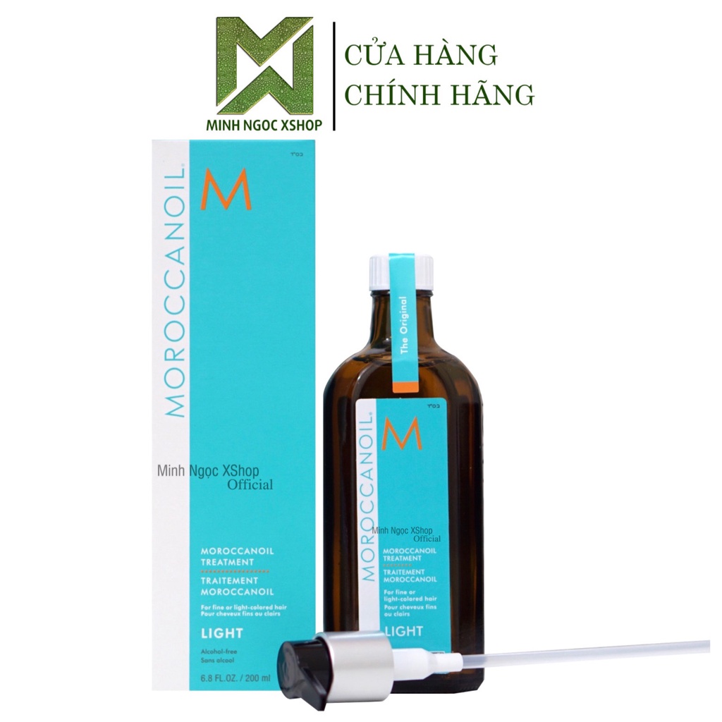 Tinh dầu dưỡng tóc cho tóc màu sáng Moroccanoil Treatment Light 10ML - 25ML - 100ML -125ML - 200ML chính hãng