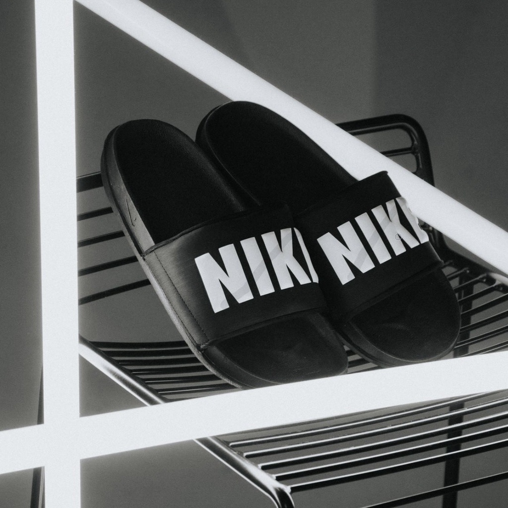 Dép nam NK Offcourt Slides chính hãng, quai ngang, êm nhẹ, thoải mái, chống trơn trượt, Dép Benassi JDI thể thao