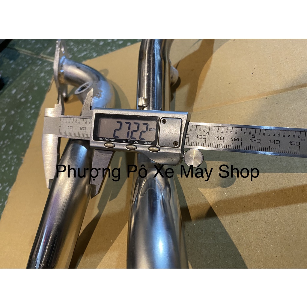 Cổ pô inox 304 gắn cho pô zin/ 4road/ pô lon độ cho AB 2022-VARIO 160
