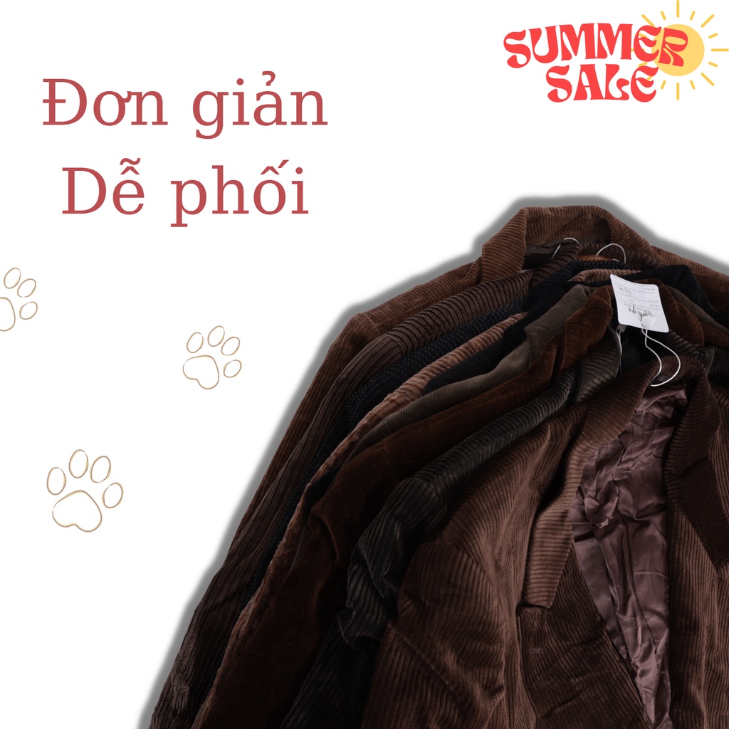 Áo Vest / Blazer Trơn/ Kẻ sọc nhẹ style vintage, công sở Nhật,Hàn - secondhand -CỌP.vintage