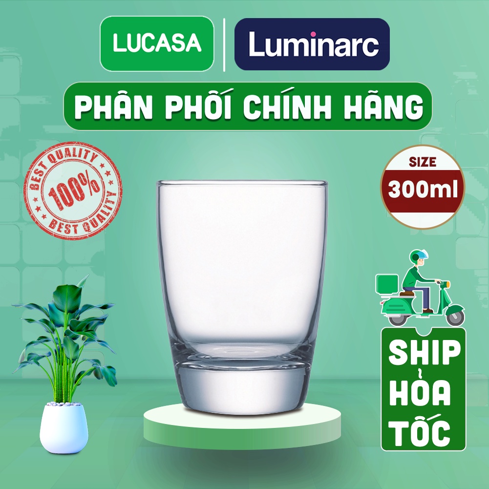 Bộ 6 Ly Thủy Tinh Luminarc Effulgence 300ml - Loại Cao BOL0624 | Phân Phối Chính Hãng