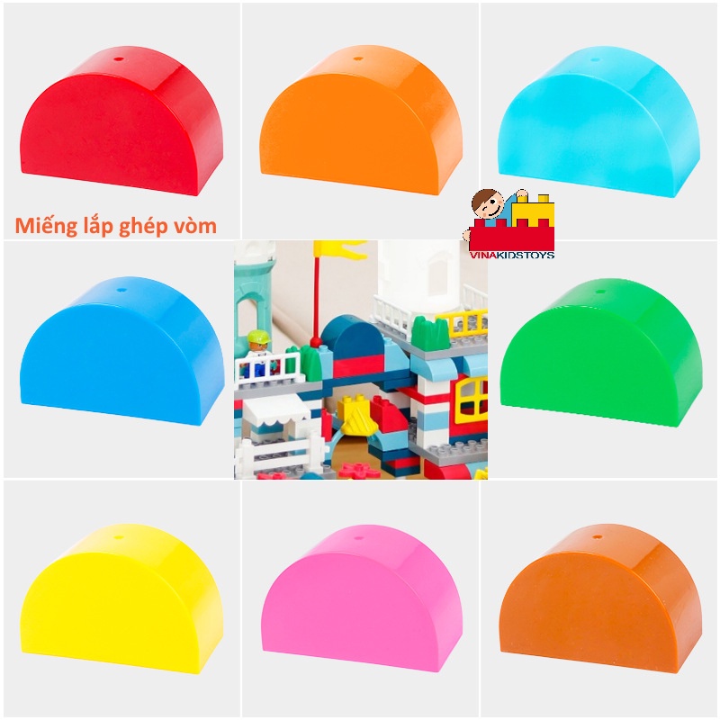 Gạch lắp ghép lego các hình,  Vinakidstoy - hàng Việt Nam