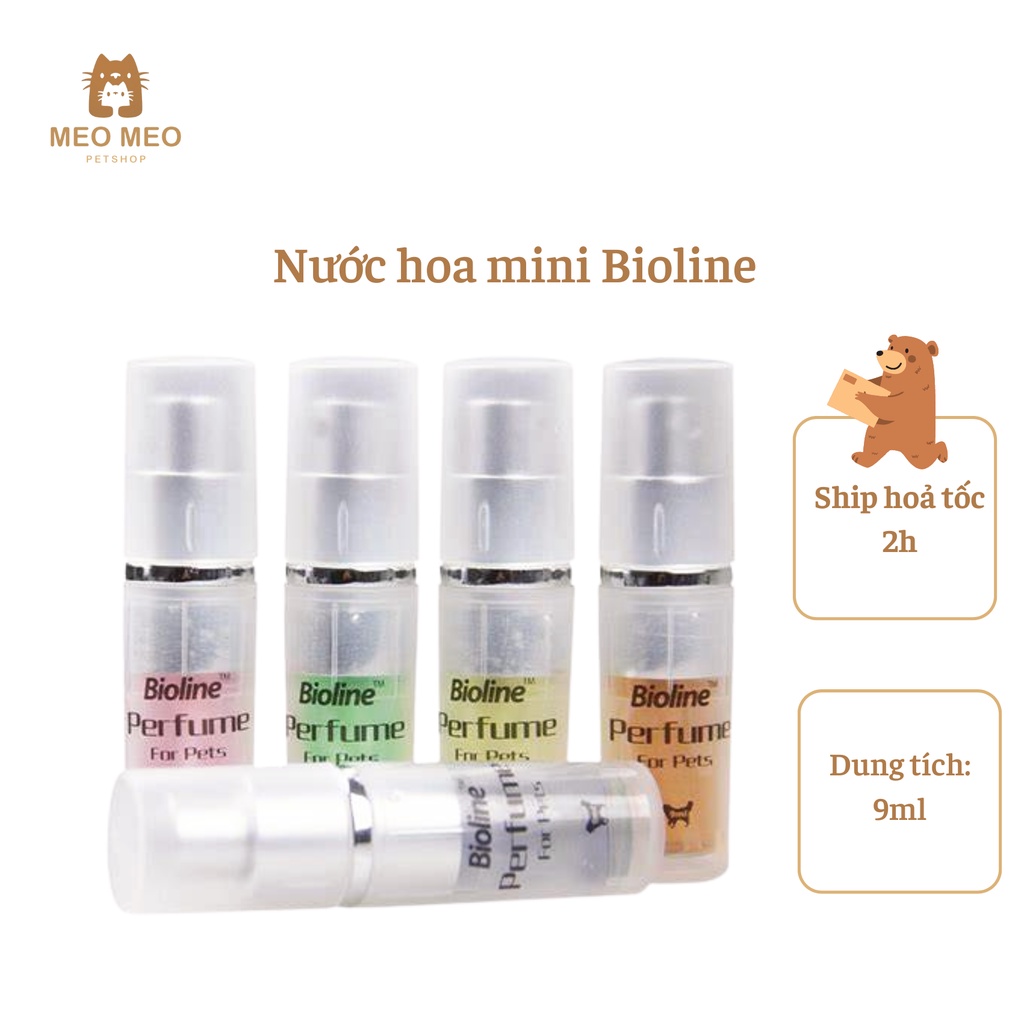 Nước hoa Bioline mini 9ml dành cho chó mèo