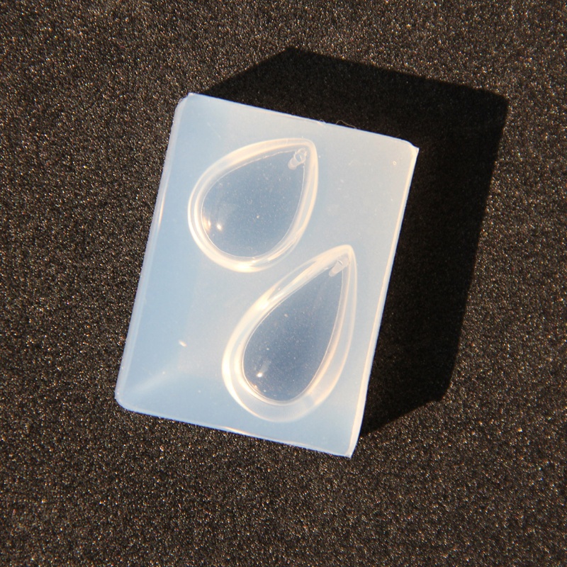 Khuôn nhựa silicon hình giọt nước làm mặt trang sức bằng resin epoxy tráng gương sáng bóng