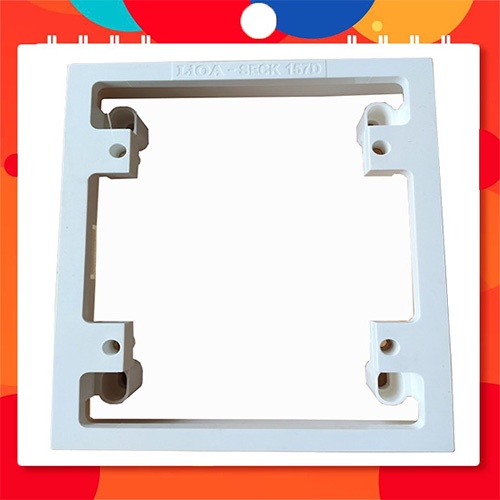 Đế âm đơn SE2157 & đế âm đôi SE2157D - đế nổi đơn SECK257 & đế nổi đôi SECK157D, bằng nhưa tự chống cháy cao cấp LiOA