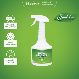Tẩy Cặn Canxi Sinh Học Homevic 500ml Làm Sạch Vòi Sen Inox, Gạch Men, Bồn Sứ An Toàn, Hiệu Quả