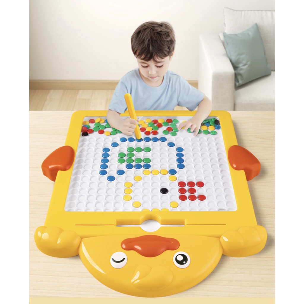 Bảng Vẽ Xếp Hình Nam Châm Thế Hệ Mới - Đồ Chơi Giáo Dục Sớm Cho Bé (Size Lớn)