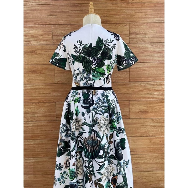 Đầm thiết kế in hoa kiểu tây sang trọng CK