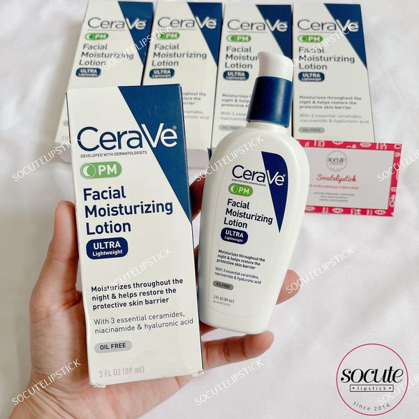 Kem dưỡng ẩm CeraVe Facial Moisturizing Lotion PM 4% Niacinamide 89ml