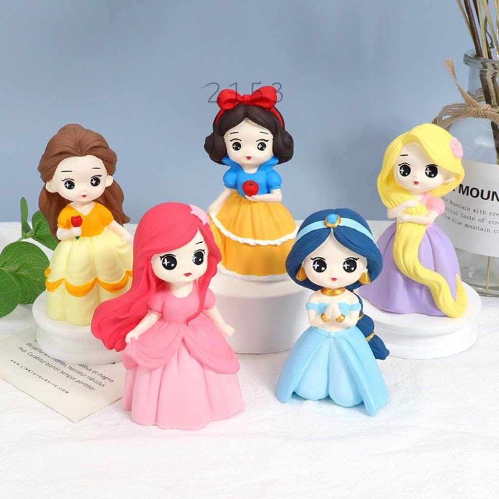 Set tô tượng công chúa đầy đủ - Tượng công chúa dễ thương - Bé thỏa sức sáng tạo