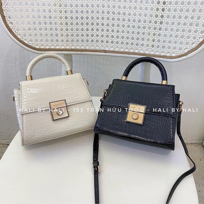 Túi cnk quai xách da sần