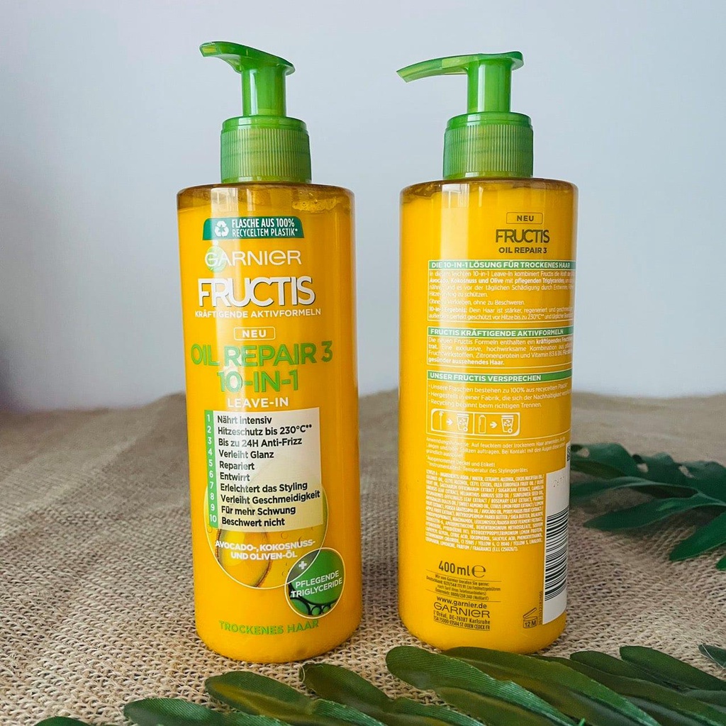 Kem dầu dưỡng tóc phục hồi SOS Hair Saver Garnier Fructis Nutri Repair 10in1 400ml