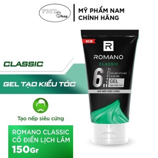Gel vuốt tóc Romano 150g Wax giữ nếp siêu cứng