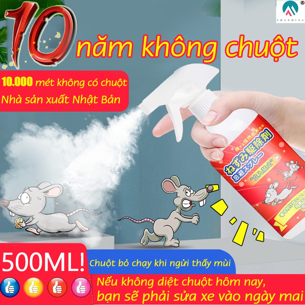 10năm không chuột 500mlthuốc xịt đuổi chuột Chuột bỏ chạy khi ngửi thấy mùi Xịt xua,10.000 mét không có chuột，xịt chuột