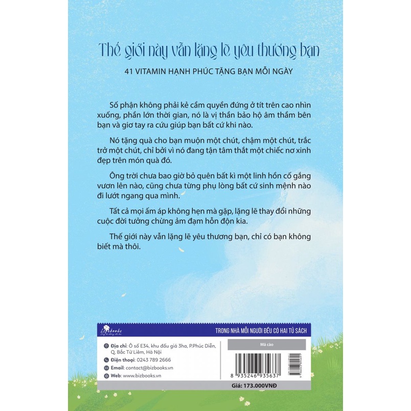 Thế Giới Này Vẫn Lặng Lẽ Yêu Thương Bạn - 41 Vitamin Hạnh Phúc Tặng Bạn Mỗi Ngày - Sách Phát Triển Bản Thân