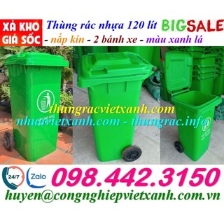 Thùng rác 120 lít