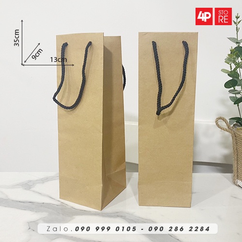 01 TÚI KRAFT 13 X 35 X 9 CM  - HỎA TỐC