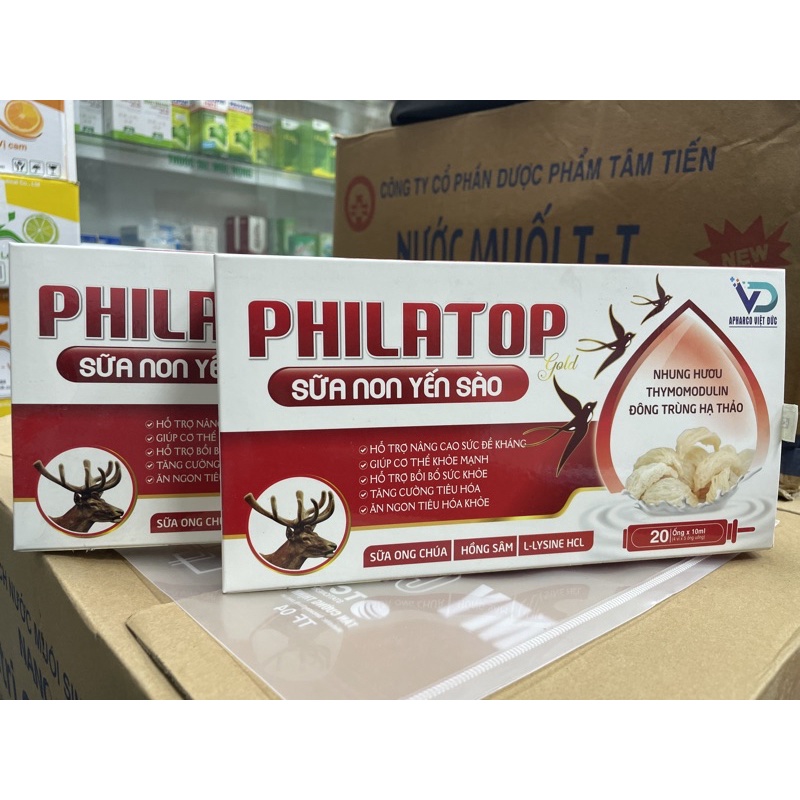 COMBO 3 Hộp PHILATOP SỮA NON YẾN SÀO HỘP 20 ỐNG