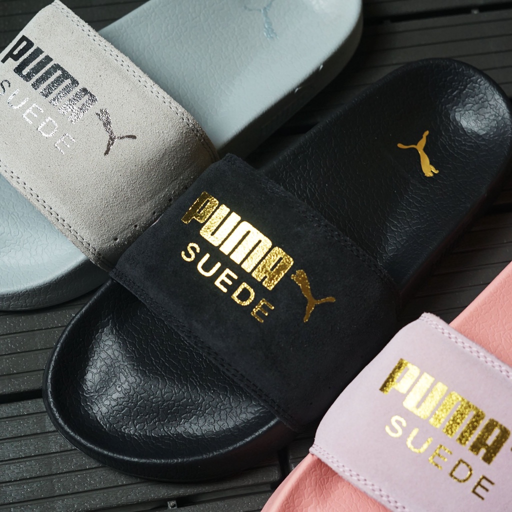 Dép nam nữ quai ngang PM SUEDE, kiểu dáng phong cách, đế cao su, chống trơn trượt, hỗ trợ đổi size