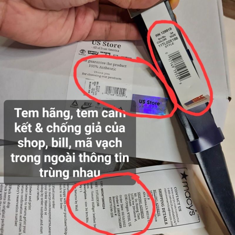 Ví da nam Tommy Hilfiger chính hãng nhập Mỹ