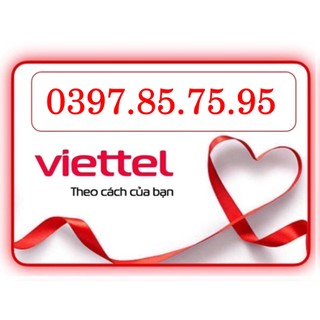 Sim Viettel số chọn dể nhớ, sim số tiến 857595