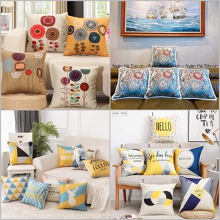 Vỏ Gối tựa lưng, gối tựa sofa, gối tựa vuông