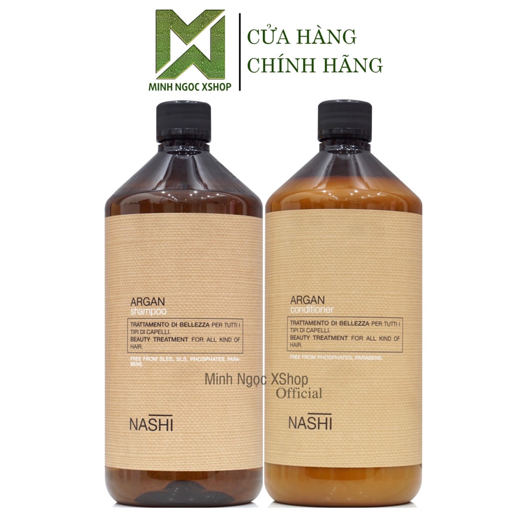 Dầu gội xả phục hồi cho mọi loại tóc Nashi Argan 1000ML