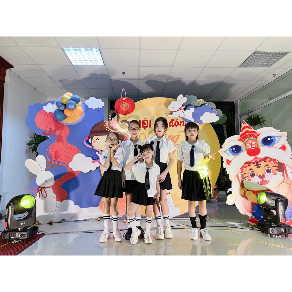 Cà vạt trơn chất lụa loại cao cấp cho gái bé trai thắt sẵn có sẵn FANEKIDS