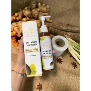Cao lá nóng gia truyền giảm mỡ tặng kèm cuộn nilon ủ bụng thiên nhiên