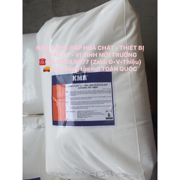 Polymer Cation Anh Quốc - xử lý nước - 5kg/bịch