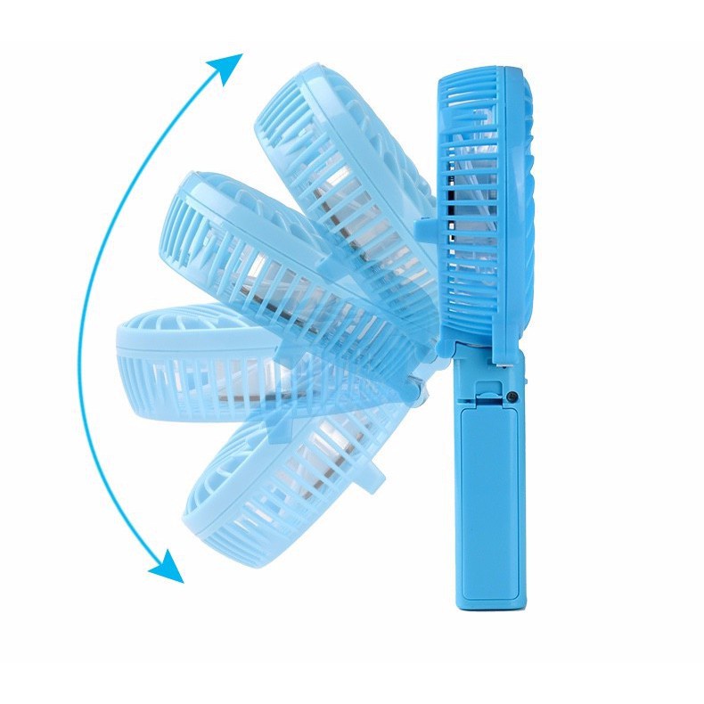 Quạt cầm tay mini Handy Mini Fan gập để bàn, nhỏ gọn 3 cấp độ gió