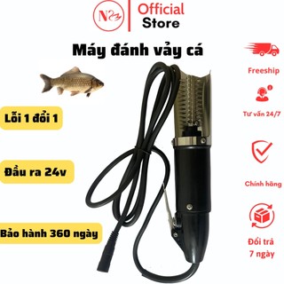 Máy đánh vảy cá cầm tay chạy bằng điện, sử dụng bộ chuyển đổi 24V, chống nước 100%, an toàn khi sử sụng