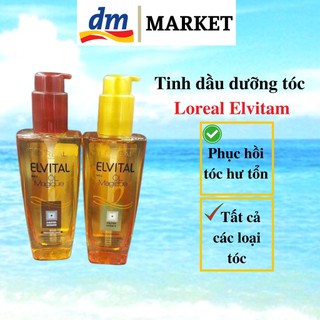 Tinh dầu dưỡng tóc Loreal giúp phục hồi hư tổn,tóc bền màu bóng khỏe, chai thủy tinh 100ml
