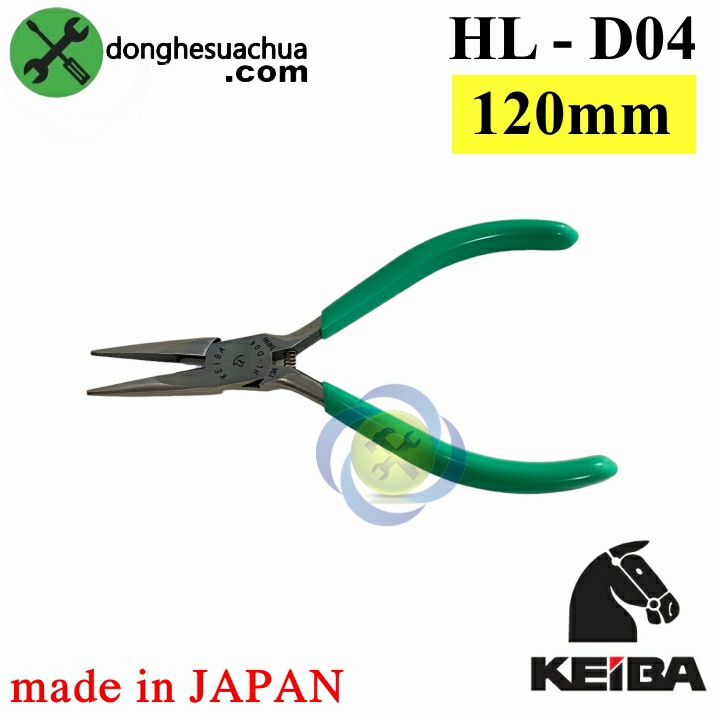 Kìm cắt mũi nhọn 120mm Keiba HL-D04 Nhật Bản