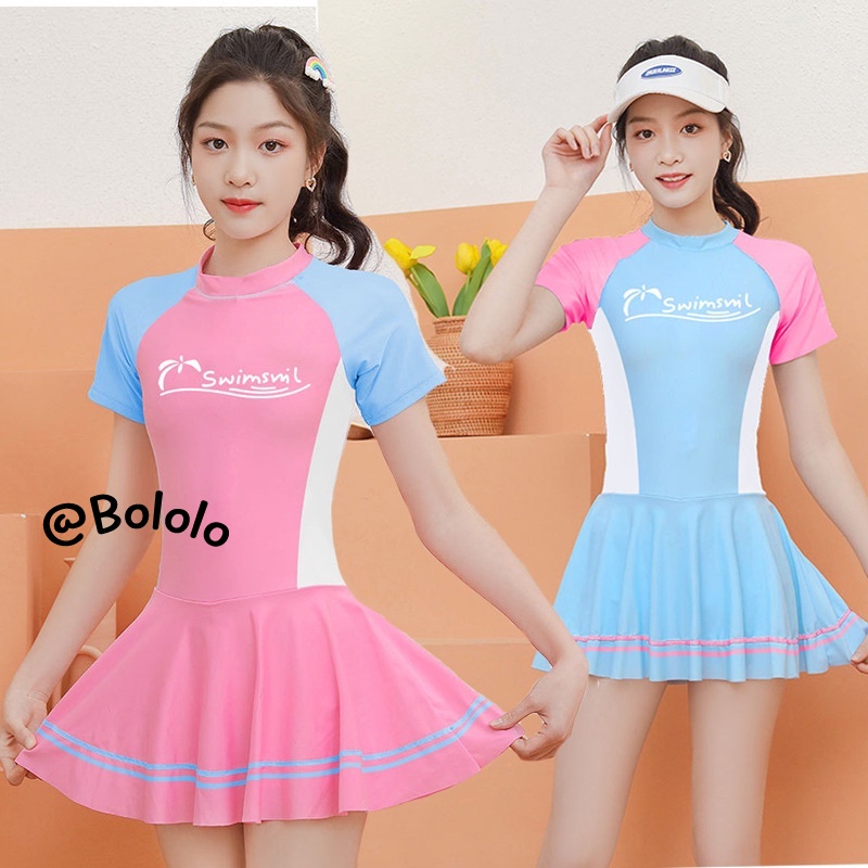 Bololo Đồ Bơi Một Mảnh Thiết Kế Xinh Xắn Thời Trang Cho Bé Gái